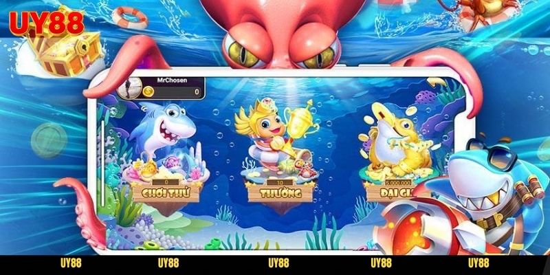 Bắn cá UY88 quy tụ hàng loạt phòng cược đa dạng mức đạn