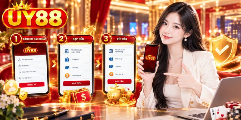 Hướng dẫn thao tác đăng ký và nạp rút tiền UY88 